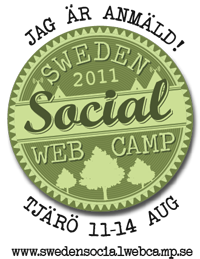 Jag är anmäld till SSWC, Sweden Social Web Camp, Tjärö 2011